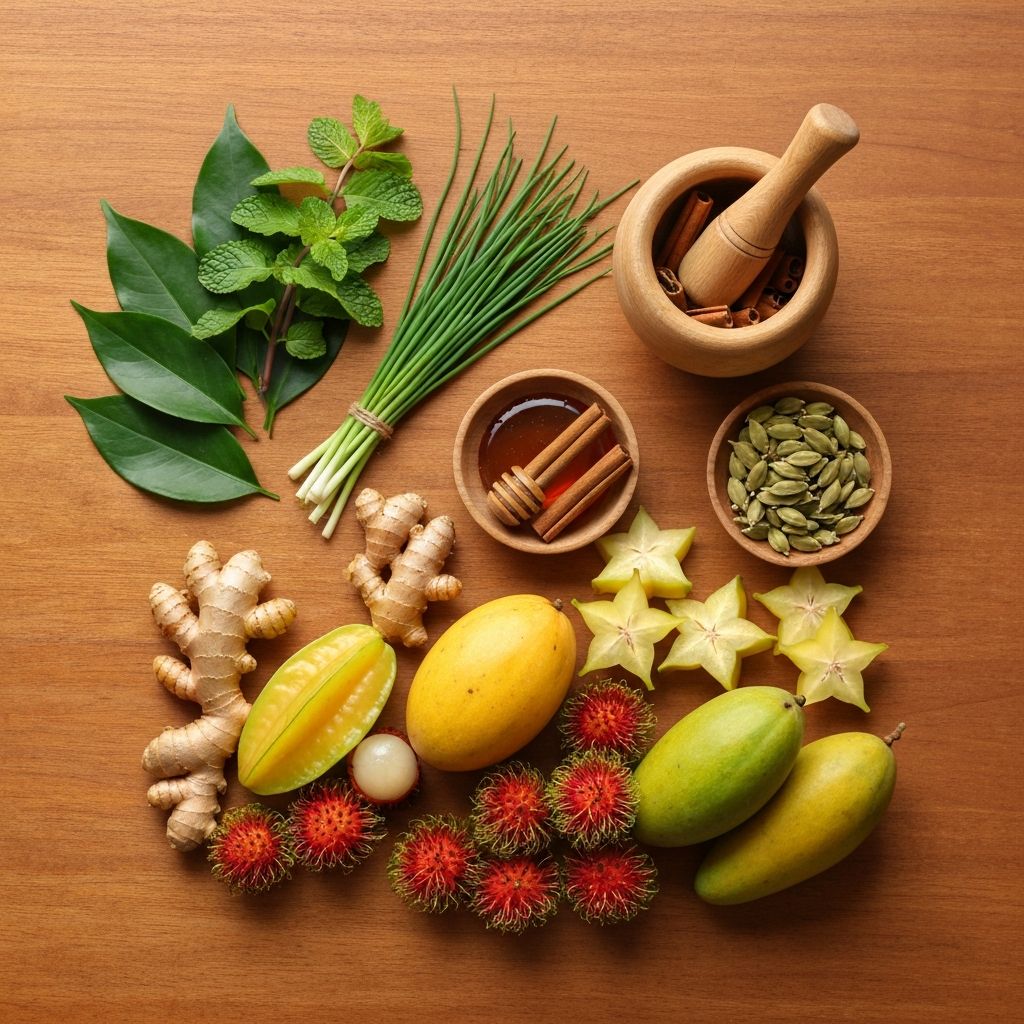 Natural ingredients used in wellness practices